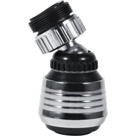 Testa girevole a 360 gradi per rubinetto a risparmio idrico, adattatore per ugello con filtro, accessori per cucina e bagno, 6 pezzi - Crezuo (1/3)