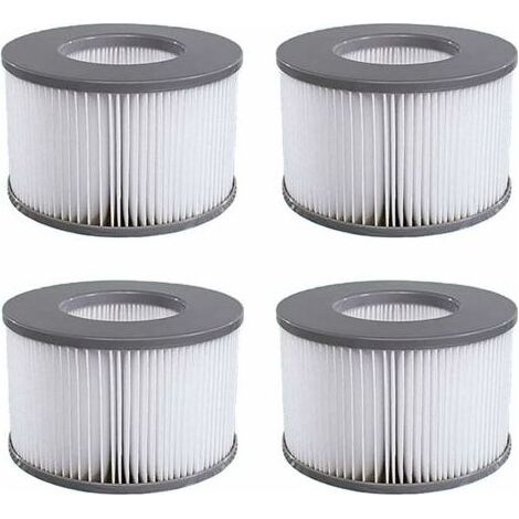 Cartouche Filtre Piscine Gonflable - Filtre À Cartouche Plissé Pour Spa Mspa - Compatible Silver Cloud Soho Reve Alpine Camaro Super Camaro Toscane - Pack De 4 (1/5)