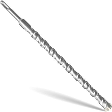 Foret SDS Plus 20mm x 350mm,avec 4 taillants en carbure et double vis, pour béton, pierre naturelle (1/5)