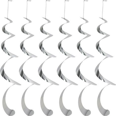 6 pièces répulsif réfléchissants Spirale Anti-Oiseaux Carillon pour l'extérieur, Balcon et Jardin - répulsion Efficace, Montage Facile, écologique, Pas de blessure pour Les Animaux (1/5)
