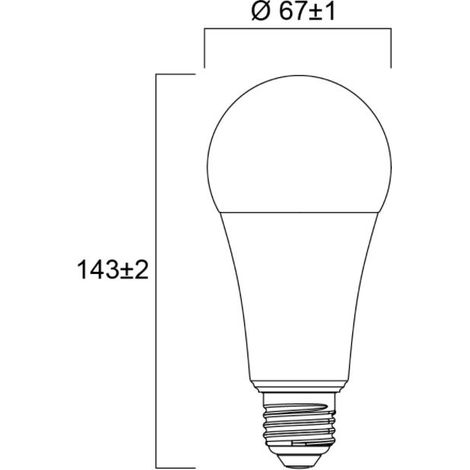 Ampoule LED TOLEDO GLS A68 E27 17,5W 2450lm 827 SYLVANIA 29599 (1/3)