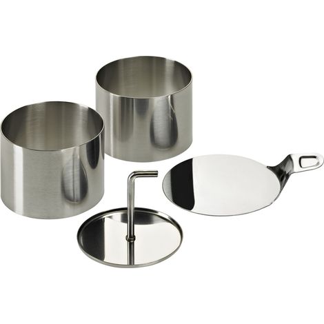 Moldes para arroz y postres, acero inoxidable, diámetro 7,5 x 5,5 cm, 8 unidades. / Lurch (1/5)