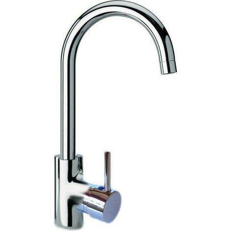 TRADE SHOP - Rubinetto Lavello Cucina Canna Alta Girevole 360° Miscelatore Monocomando 69145 -