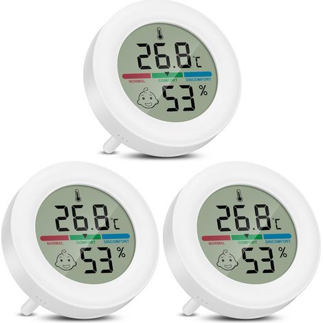 Thermomètre pour terrarium, mini thermomètre-hygromètre numérique, mesureur de température et d'humidité pour intérieur et extérieur, les incubateurs et les bocaux pour terrariums à reptiles (1/5)
