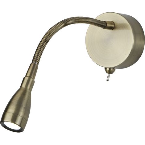 Applique Contemporanea Flexy Acciaio Adjustable Vetro Led 0,8W 6500K