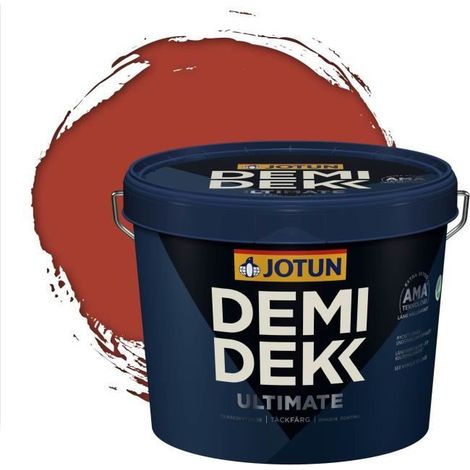 Peinture Bois - DEMI DEKK ULTIMATE - Satinée - RAL 3016 - 3L - Rouge Corail (1/2)