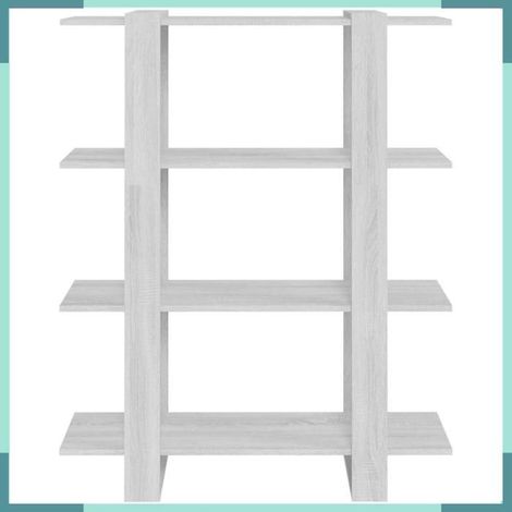 813564 Bibliothèque/Séparateur de pièce Sonoma gris 100x30x123,5 cm (1/5)