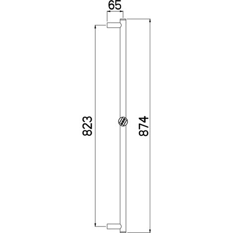 Brausestange Techno Twist 90cm D24mm verchromt Nikles (1/2)