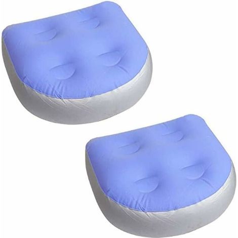 Lot de 2 coussins gonflables pour spa et piscines - Avec 4 ventouses (1/5)