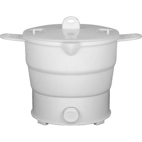 Cuiseur vapeur électrique portable et pliable, en silicone alimentaire. (1/4)