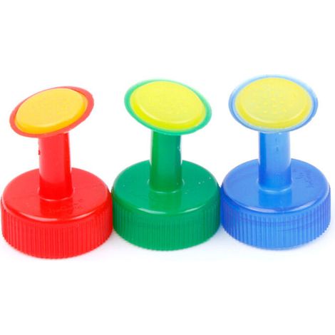 Lot de 6 embouts d'arrosage pour bouteille, bouchons en plastique.