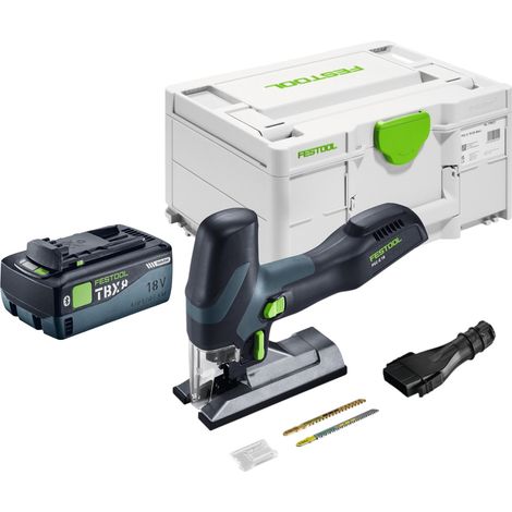 Scie sauteuse pendulaire sans fil Festool PSC-E 18 EB-Basic 18 V 40 mm + 1 batterie 8,0 Ah + Systainer - sans chargeur (1/5)