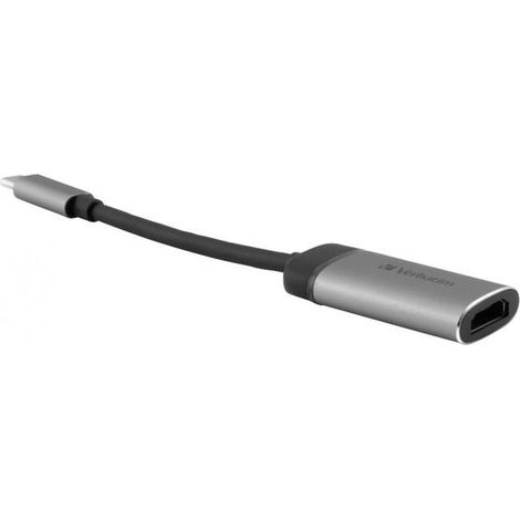 Câble adaptateur Verbatim USB type-C (M) - HDMI (F) 0,1 m noir-argent (1/5)