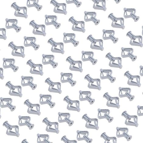 50 Pièces Cheville murale en, M8x50mm Universel Bouchons d'extension, Cheville à Cavité Expansible, Manche en Plastique, Raccord d'ancrage en Nylon pour Argile, Plaque de Plâtre (1/5)