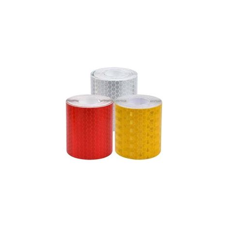 Cinta reflectante, cinta adhesiva de seguridad, 3 rollos de cinta de señalización, pegatinas reflectantes para vehículos, bicicletas, cascos, motocicletas, 3 colores, 5 cm x 3 m