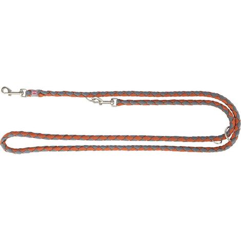 Guinzaglio regolabile per cane Trixie Arancio Grafite S/M 2 m (1/2)