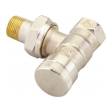 Danfoss – Raccord de retour coudé 3/8" – Clapet fileté plomberie – Nickelé pour résistance à la corrosion – Usage professionnel (1/2)