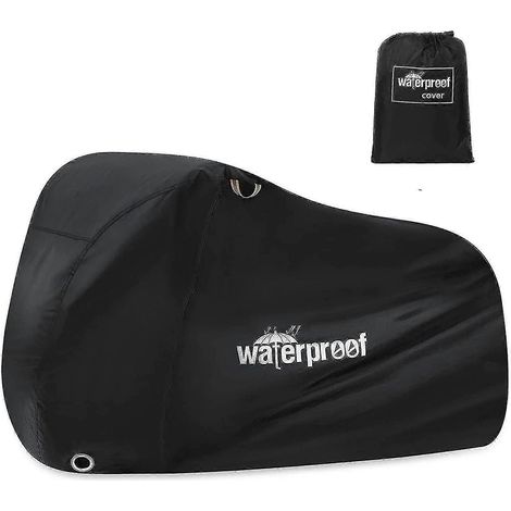 Housse de vélo imperméable pour usage extérieur avec œillets pour cadenas - Housse de protection pour vélo d064348-AquaForge (1/5)