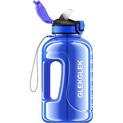 Gourde Sport 2L avec Paille, Chantier, Cyclisme, Course à Pied, Déplacements (1/5)