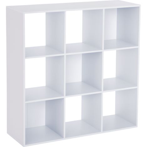 Nine-Cube Storage Shelf - White (1/5)