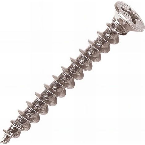 1000 vis PVC plast tête fraisée PH2, inox A2 - 4.2 x 22 mm (1/3)