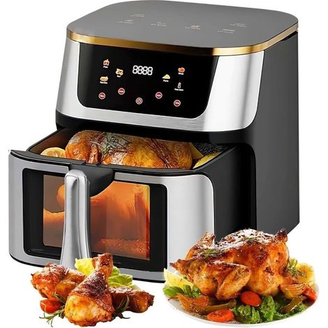 Trade Shop - FRIGGITRICE VON ARIA 15LT TOUCH LED 8 PROGRAMM FINESTRA - (1/5)