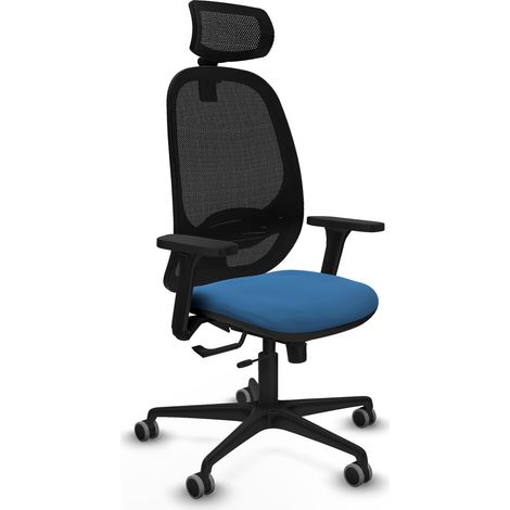 Silla de oficina piqueras y crespo Cilanco cuero sintético azul claro (1/2)