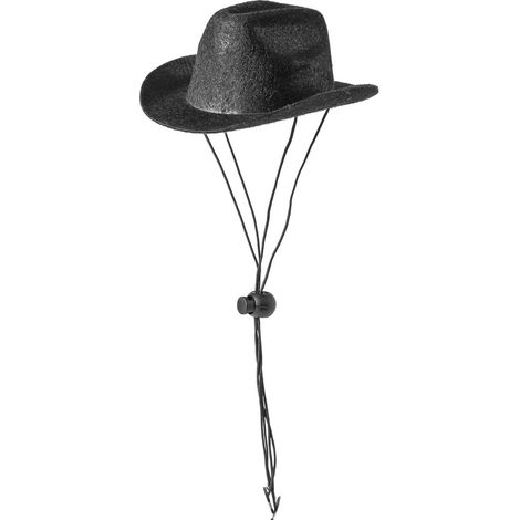 Chapeau de cowboy/vache à bride ajustable pour chiots, accessoire de toilettage pour déguisement western, fêtes et occasions spéciales. (1/5)