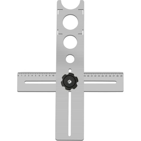 Repèreur de trous réglable, outil de pose de carrelage, règle de mesure d'angle, 25/40/45 mm, pour carreleurs et poseurs de pavés (1/5)