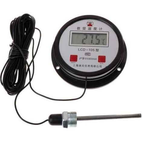 Thermomètre numérique industriel haute température avec sonde de 10 m (1/5)
