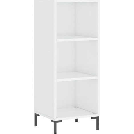 Credenza buffet cassettiera mobile contenitore organizer cucina soggiorno lucido 34,5 x 32,5 x 90 cm derivati del legno bianco 020030581