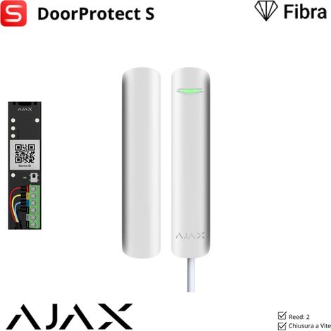 44393 - Superior - DoorProtect Fibra - Verdrahteter Öffnungsmelder - Farbe white - Ajax professionelle Sicherheit