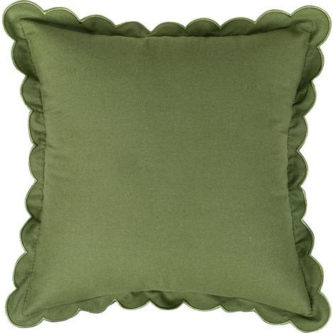 2-Piece Pillowcase Set, Ruffled Edge, Solid Color Sofa Cushion Covers, Throw Pillow Covers, Decorative Pillowcases, Modern Garden Cushion Covers, Suitable for Patio/Tent/Balcony/Sofa, 40x40cm, Dark Gr (1/5)