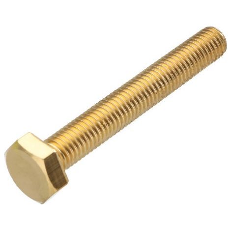 Vis métaux Laiton Tête hexagonale TH M8X70-1 pièce