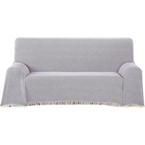 Couvre-lit Multifonction, Toucher Extra Doux, 230 x 260 cm, pour canapé ou lit Lilas (1/5)
