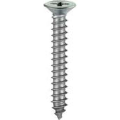 MASIDEF - 8 PEZZI - VITI AIUTOFILETTANTICON TESTA PIANA SVASATA IN ACCIAIO INOX 4,2X50MM