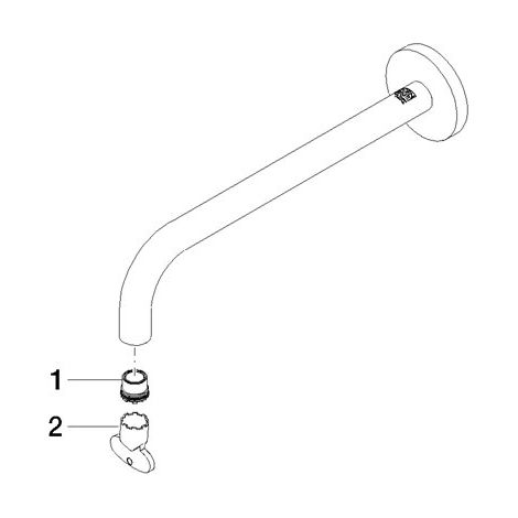 Dornbracht 90282235201-00 Bec Pièces de rechange