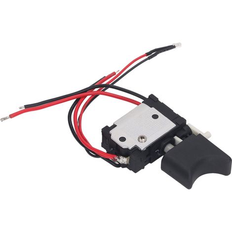Interrupteur pour perceuse sans fil avec lampe et gâchette de contrôle de vitesse pour perceuse-clé électrique 7,2-24 V (1/5)