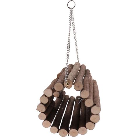 Balançoire Suspendue En Bois, Souris, Perroquet, Oiseau, Chat, Hamster, Cage De Lit, Jouets De Maison, Nouvelle Collection (1/5)