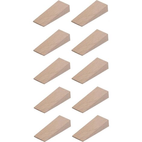 10x cale en bois universelle 12mm (55mm x20mm) meuble porte calage ajustement table armoire cuisine