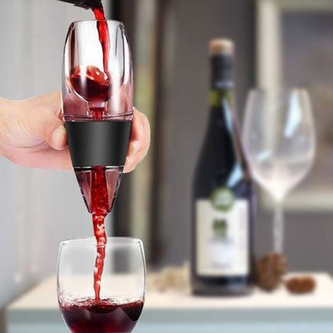 Magic Decanter Decanteur à Vin Aérateur de Vin Carafe Vin avec Vin Filtre, Bote de Cadeau 7616cm, (1/5)