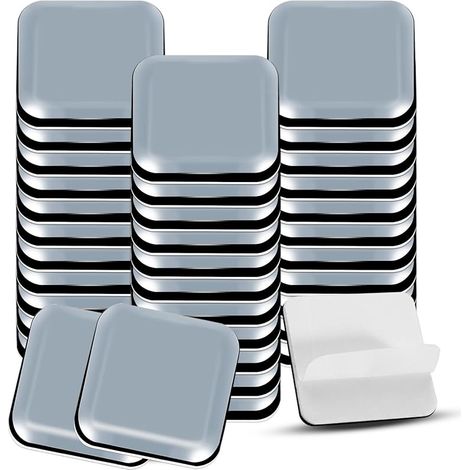 36PCS Patin Glissant 30 x 30 mm(Square) PTFE adhésif Patins en téflon pour Meubles de Protection de Sol Gris (1/5)