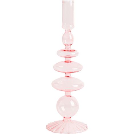 Support À Bougie En Verre - Design Artistique Goblet Avec Base Stable - Décoration De Table Vintage Pour Mariage Ou Intérieur - 1 Pièce (1/5)