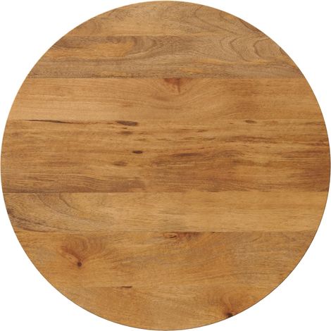 Tischplatte Ø 80x3,8 cm Rund Massivholz Mango vidaXL