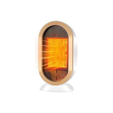 Chauffage d'appoint, Radiateur Soufflant Salle de Bain Mini Radiateur Electrique 800W/1200W Protection Contre Surchauffe & Anti-Basculement pour la Salle de Bain, la Maison, le Salon, le Bureau (1/5)