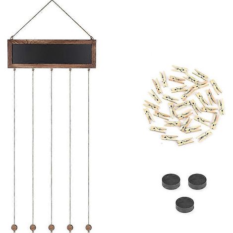 Pinces murales en bois, décorations pour boîtes postales, étiquettes en bois, clips pour boîtes postales, décorations artisanales à suspendre (1/5)