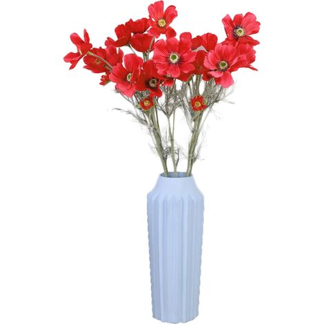 Strauß künstlicher Cosmos Bipinnata (rote Rosen) zur Innendekoration (1/5)
