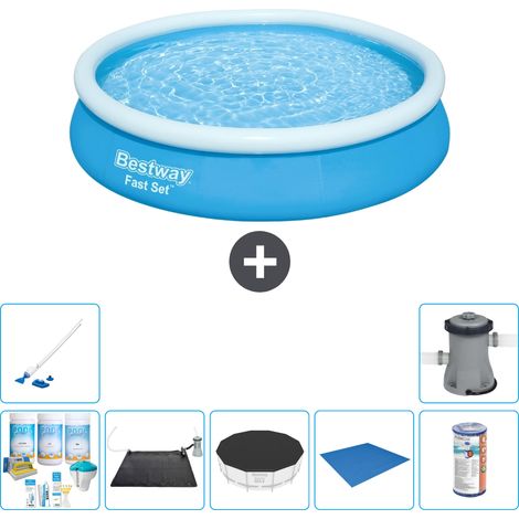 Bestway Piscina Bestway Fast Set Rotonda - 366x76 cm - 7-pezzi  S21381 (1/5)