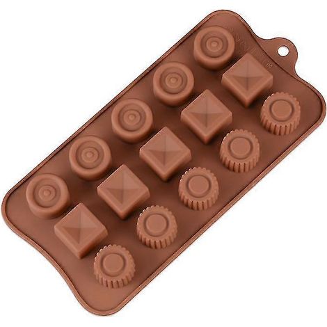ECELEN Stripe (Farbe zufällig) Verschiedene Silikonformen, lebensmittelechte Silikonform für Schokolade, Bonbons, Gelee, Eiswürfel.-C1 Multi-Style
