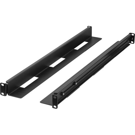 RackMatic - Guides latéraux rack 19" 1U profondeur réglable 650mm à 1090mm 90Kg noir (1/4)